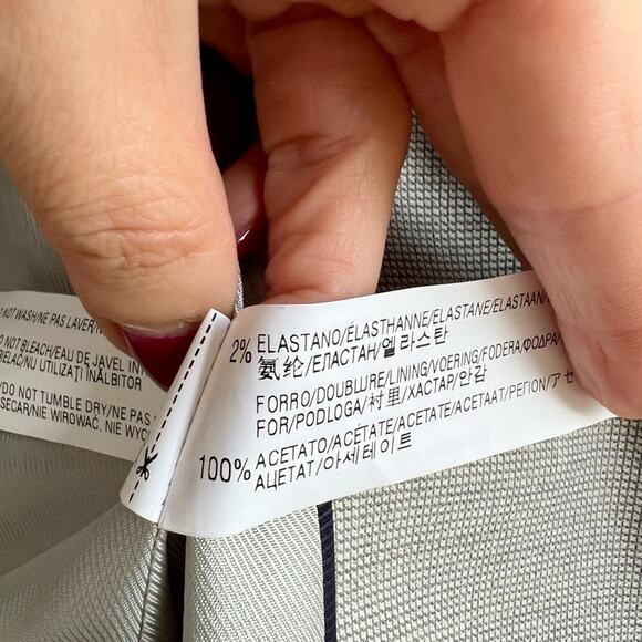 Zara gray plaid blazer large - Picture 3 of 6